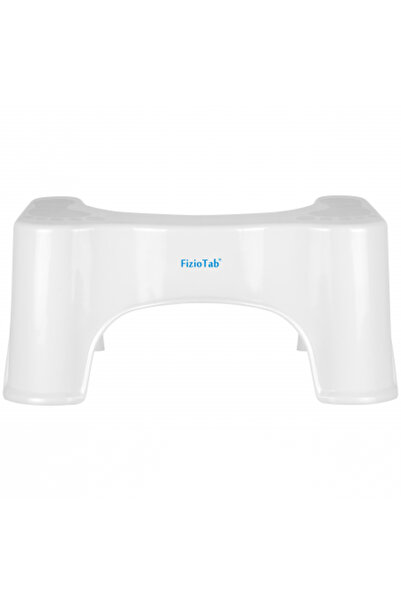 FizioTab Taburet WC FizioTab®, Solutia Naturala Impotriva Constipatiei Si Hemoroizilor, Alb, Inaltime 21 cm