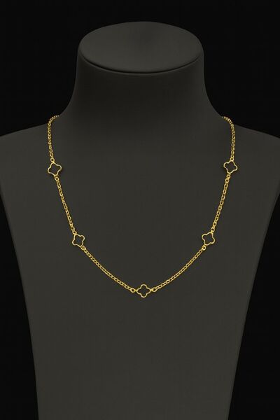 Çgk Çiğdem Gürel Kuyumculuk Yoncalı Altın Kolye