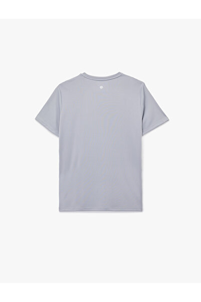 Koton Kısa Kollu Bisiklet Yaka Baskılı Spor Tişört