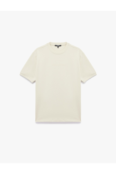 Koton Regular Fit Short Sleeve Tok Fabric Crew Neck Cotton Printed T-Shirt