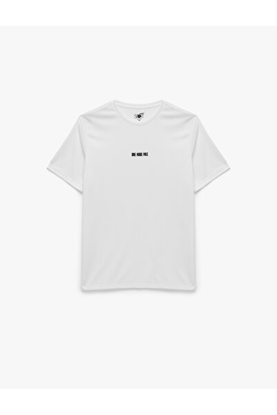Koton Short Sleeve Relaxed Fit Crew Neck Printed Sports T-Shirt