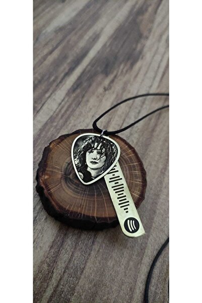 luffy design Şebnem Ferah Metal Pena Ve Spotify Kolye Set - Istediğiniz Şarkıyı Belirtiniz -