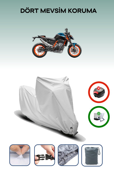 Breen لـ KTM 890 Duke - قفل آمن ومقاوم للماء متوافق مع القماش المشمع للدراجات...