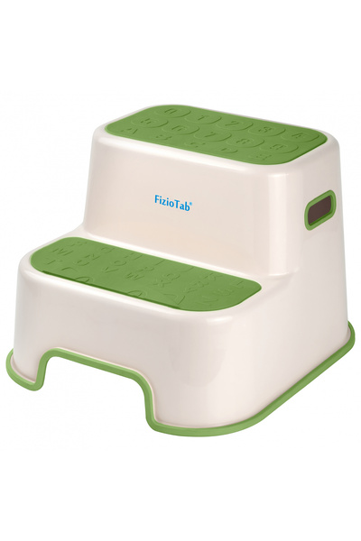 FizioTab Παιδικό κάθισμα δύο σκαλοπατιών, αντιολισθητική επιφάνεια με αριθμού...