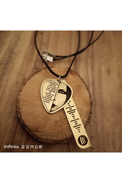 luffy design Şebnem Ferah Pena Spotify Metal Kolye Set