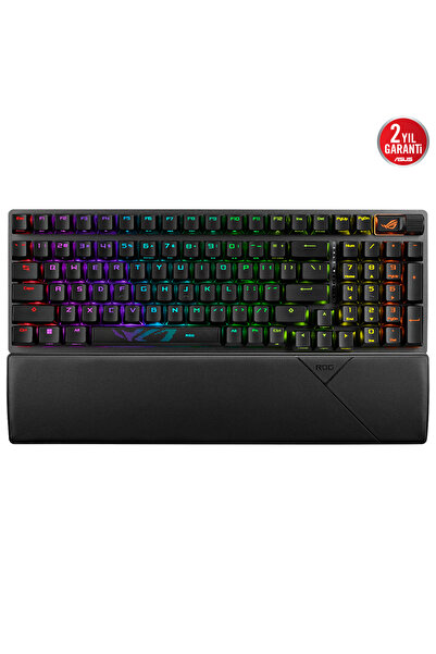 ASUS ROG Strix Scope II 96 Wireless NX PBT Snow Switch Mekanik RGB Gaming (Oyuncu) Klavye