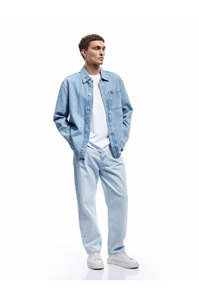 Koton Pamuklu Cep Detaylı Bol Baggy Jean Pantolon