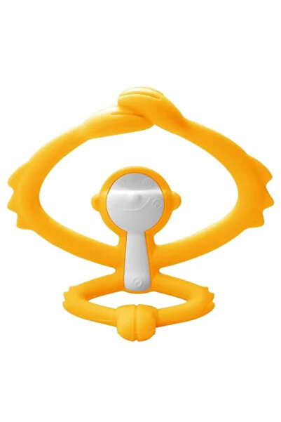 Mombella Silicone Teething Ring, - Yellow Monkey