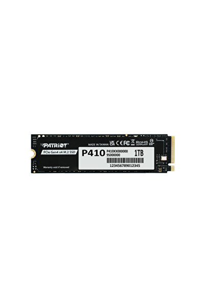 Patriot P410 PCIe Gen4 x4 (NVMe 1.4) M.2 2280 SSD R/5000 W/4500 [1TB] (P410P1...