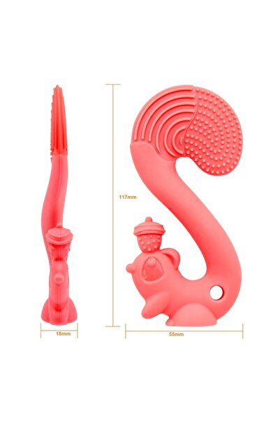 Mombella SILICONE GINGIVAL RING, - ORANGE SQUIRREL