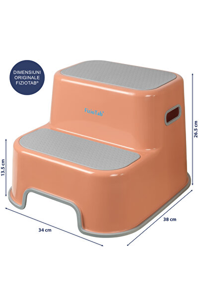 FizioTab FizioTab® Two-Step Children's Toilet Seat, Non-Slip Surface, Brown