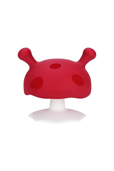 Mombella Silicone Teething Ring, Mombella, Red Mushroom