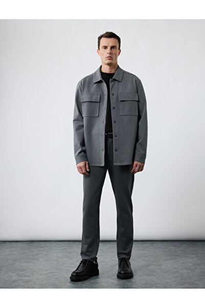 Koton Cep Detaylı Düğmeli Slim Fit Kumaş Pantolon