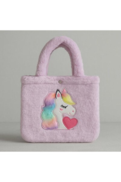 POLLYTOYS PELÜŞ OYUNCAKTA DÜNYA MARKASI Unicorn Peluş Çanta 35 cm – Renkli & Sevimli Çocuk Çantası