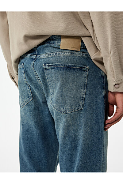 Koton Pamuklu Normal Bel Tapered Fit Jean Pantolon