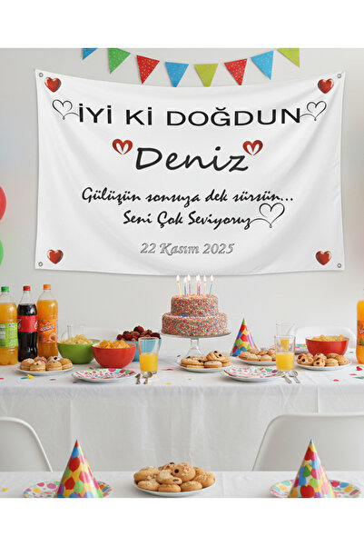 Parakini Kişiye Özel Doğum Günü Happy Birthday İyi ki Doğdun Duvar Afişi 80 *...