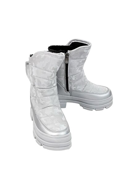 Liger 31-35 Модель Срібного Кольору Камуфляжні Дитячі Черевики - На Застібці