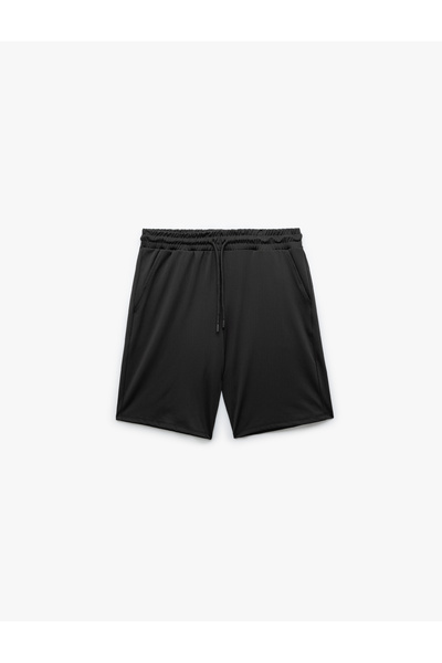Koton Sports Shorts with Pocket Detail and Lace-Up Waist