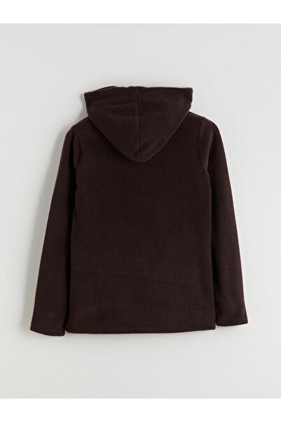 LC Waikiki Kapüşonlu Polar Kadın Fermuarlı Sweatshirt (W5)