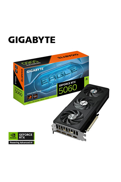 Gigabyte GeForce RTX5060 EAGLE MAX OC GV-N5060EAGLEMAX OC-8GD GDDR7 8GB 128Bi...