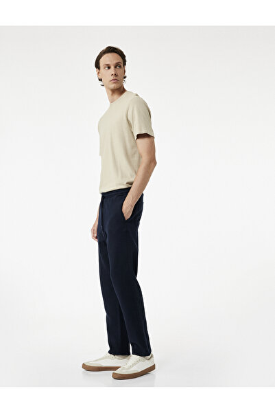 Koton Cotton Pocket Detailed Waist Lace-Up Trousers