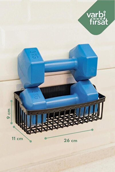 Varbifırsat رف حمام لاصق، منظم حمام مكون من قطعتين، منظم رف دش، حامل شامبو، حمام بلاستيكي