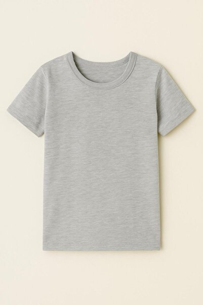 Onurel Αγόρια Σετ 6 Φανελάκια 100% Βαμβακερό Ριμπάνι 2 Μαύρα 2 Ναυτικά Μπλε 2 Γκρι Μισόμανικο Φανελάκι