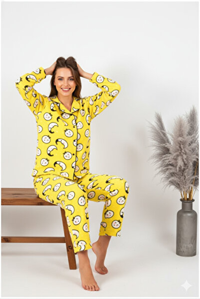 BAMBUTKİDS Kışlık Welsoft Peluş İnci Polar Düğmeli Pijama Takımı 'İpeksi Doku'