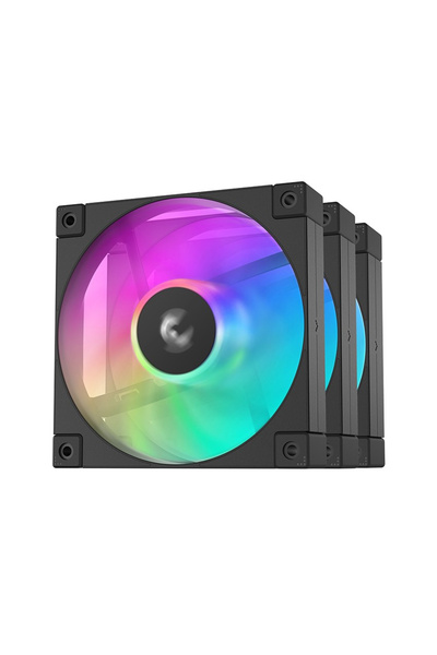 Deep Cool Set de ventilatoare Deep Cool FD12, 3x120mm, RGB (Negru)