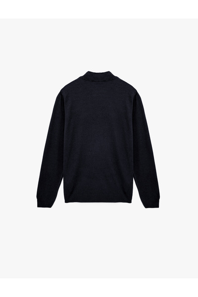 Koton Μακρυμάνικο πουλόβερ με κανονική εφαρμογή με γιακά Basic Knitwear