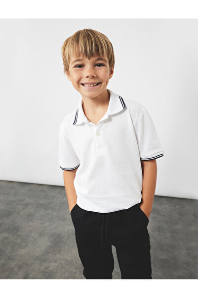 Koton Cotton Short Sleeve Polo Collar T-Shirt