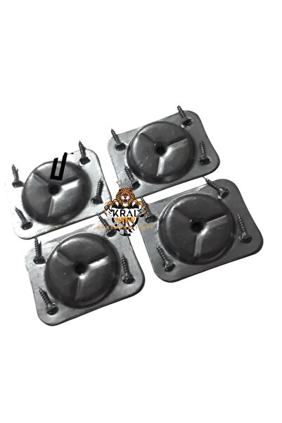 KRAL GRUP HIRDAVAT Açılı Metal Bağlantı Aparatı ''M8 VİDA GİRİŞLİ'' 4 Adet Mo...