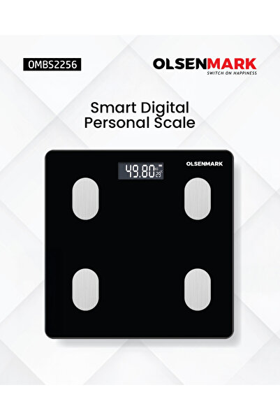 Olsenmark Ombs2256 Digital Personal Scale, 180kg Capacity ,link With Phone , Weighing Machine, Measurement