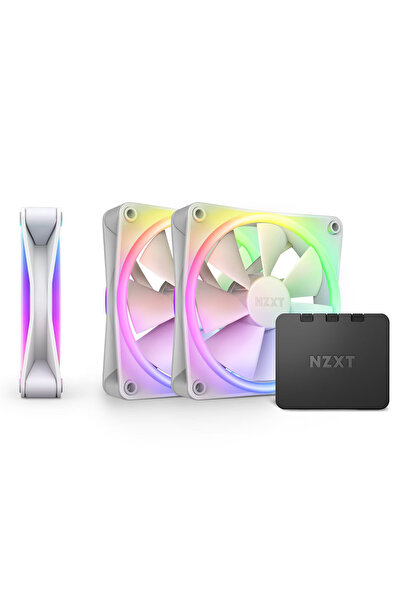 Nzxt F120RGB Duo RF-D12TF-W1 120mm Üçlü Beyaz Kasa Fanı
