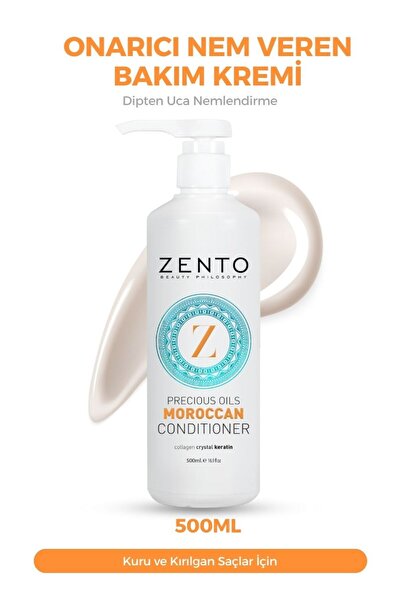 ZENTO Precıous Moroccan Onarıcı Nem Veren Saç Bakım Kremi 500 ml