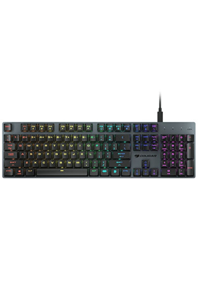 Cougar CGR-WO1MI-LUX Luxlım İngilizce Q Kablolu Gaming (Oyuncu) Klavye