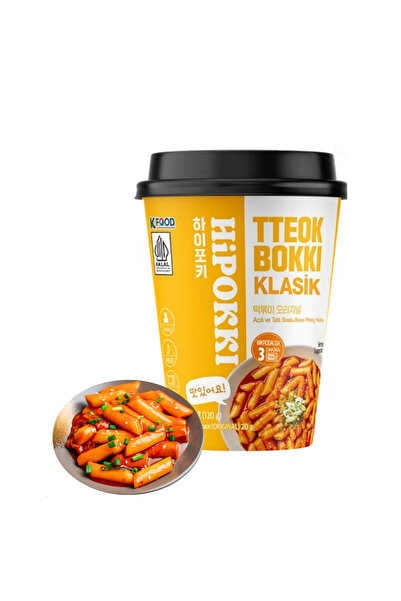 SANSKORE Hipokki Acı Ve Tatlı Soslu Kore Tteokbokki Pirinç Keki 120gr
