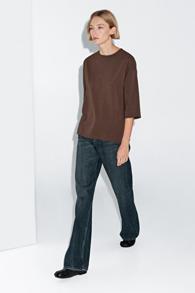 Massimo Dutti Oversize ağır t-shirt