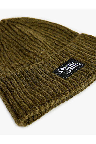 Koton Layered Beret with Label Detail