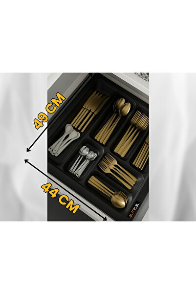 almital mobilya aksesuarları furniture accessories 44x49 cm. 7 gözlü Antrasit...