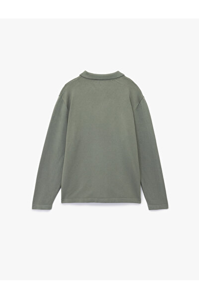 Koton Довгорукава базова віскозна кофта з напівзастібкою