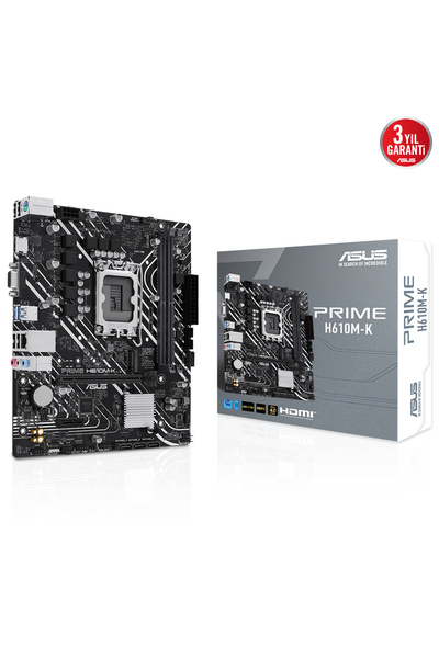 ASUS لوحة أم Prime H610M-K Intel Socket Lga1700 Ddr5 5600Mhz Matx Gaming (Gamer)