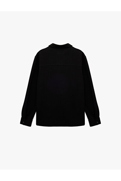 Koton Cămașă cu mânecă lungă, cu guler clasic, cu buzunare și detaliu cu nasturi, cu ajustare normală