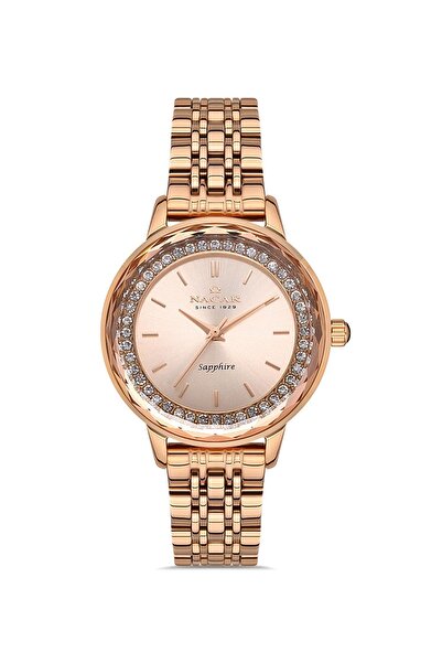 Nacar SAFİR CAM ROSE GOLD KADIN KOL SAATİ NC33-398223-RRMS