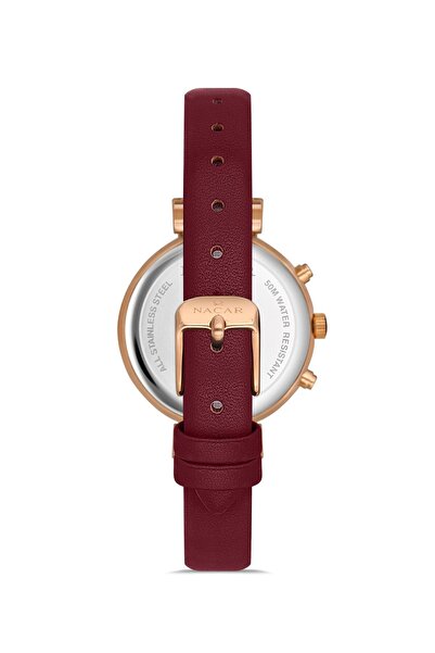 Nacar Sports Claret Red Women's Wristwatch Nc36- 391052 -Rdrl13