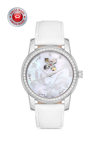 Nacar Sapphire Glass Classic White Women's Wristwatch Nc02-39S022-Aml11