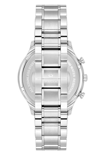 Nacar Safir Glass Sports Silver Men's Wristwatch Nc33- 298316 G-Abm