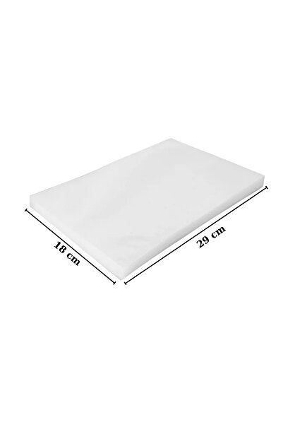 PlasandPlus Endüstriyel Vakum Poşet Torba Et Tavuk Peynir Gıdayla Temasa Uygun 160 Mikron Düz 29x18 cm 50 Adet