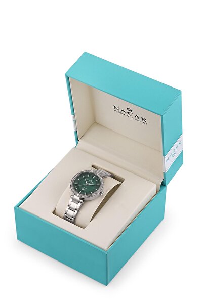 Nacar Sapphire Glass Silver Women's Wristwatch Nc34-39B662-Anms