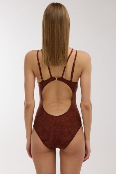 AYYILDIZ 5147 Brown Swimsuit